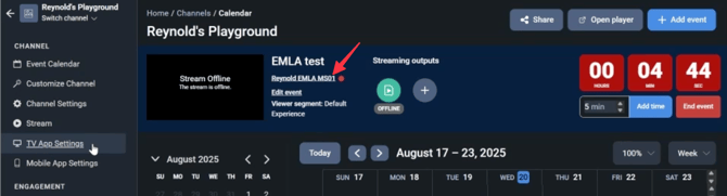 streamOffline