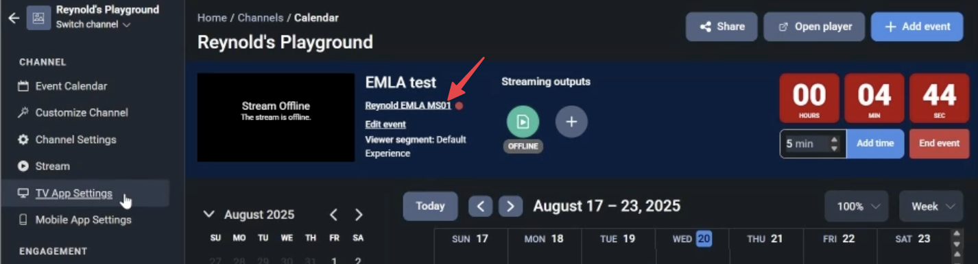 streamOffline