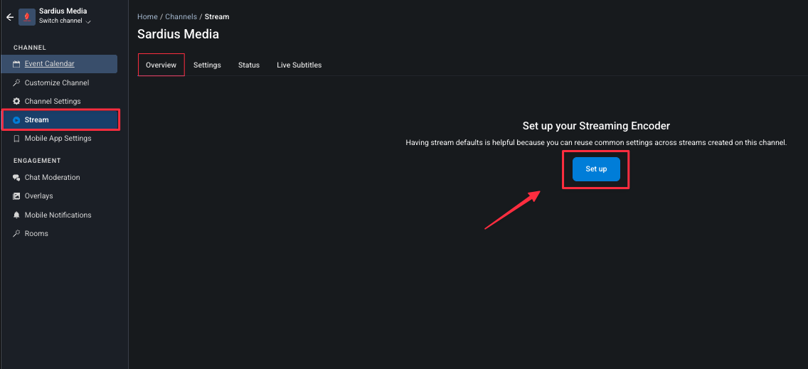 Set Up Streaming
