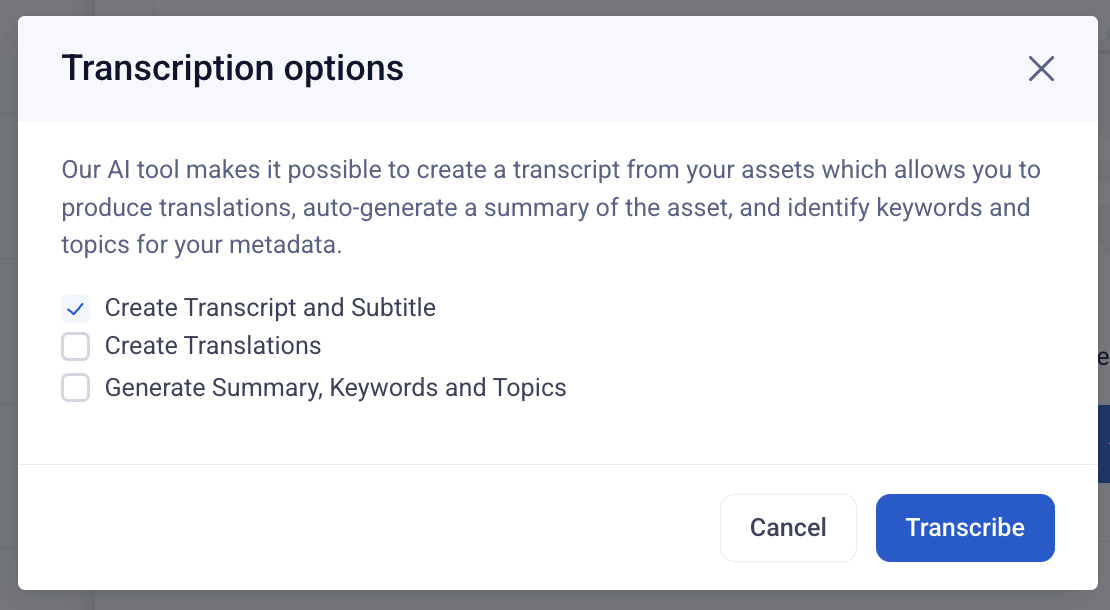 TranscriptionOptions